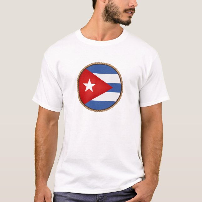 Cool Cuba Flag Seal T-Shirt (Front)