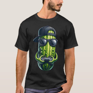 Cool Cucumber Playing Video Games. Funny Cucumber T-Shirt