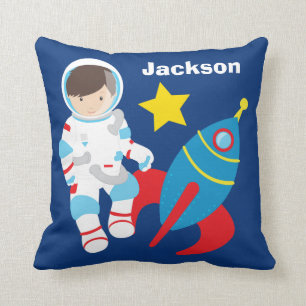 Cool Custom Astronaut Outer Space Kids Cushion