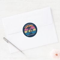 Cool Custom Beach Party Blue Palm Trees