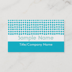 cool custom business card  original design in blue
