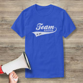Cool Custom Family Team Name Retro Sports Logo T-Shirt
