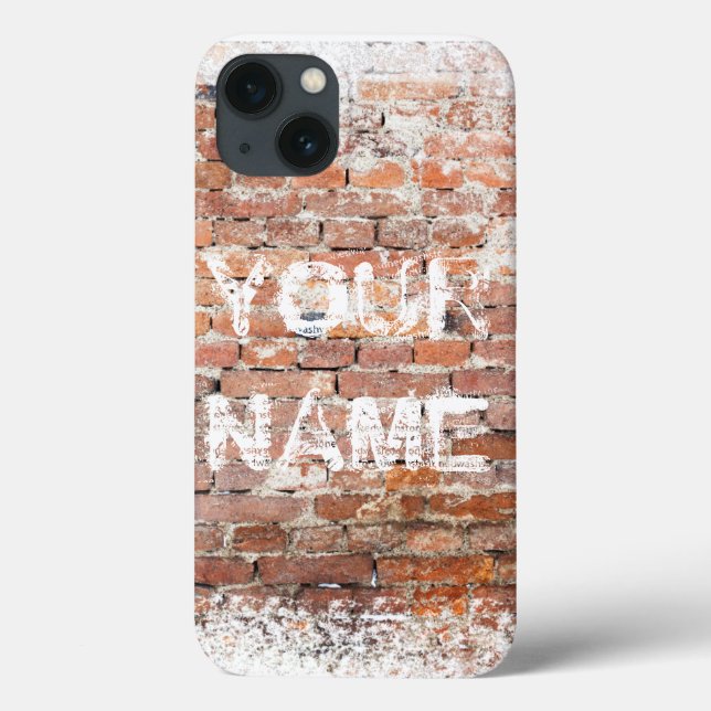 Cool Custom Graffiti "your name here " on Brick Case-Mate iPhone Case (Back)