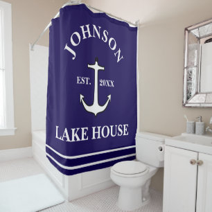 COOL! 🚤 Custom Lake House Shower Curtain