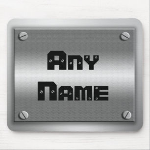 Cool Custom Metal Look Mousepad