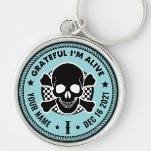 Cool Custom NA Recovery Skull Medallion Keytag  Ke Key Ring
