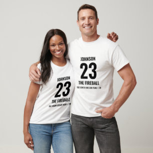 Cool Custom Soccer Name Family Jersey Sports Team T-Shirt