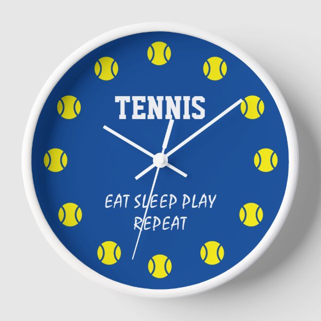Cool custom tennis ball dial sports wall clock (Front)
