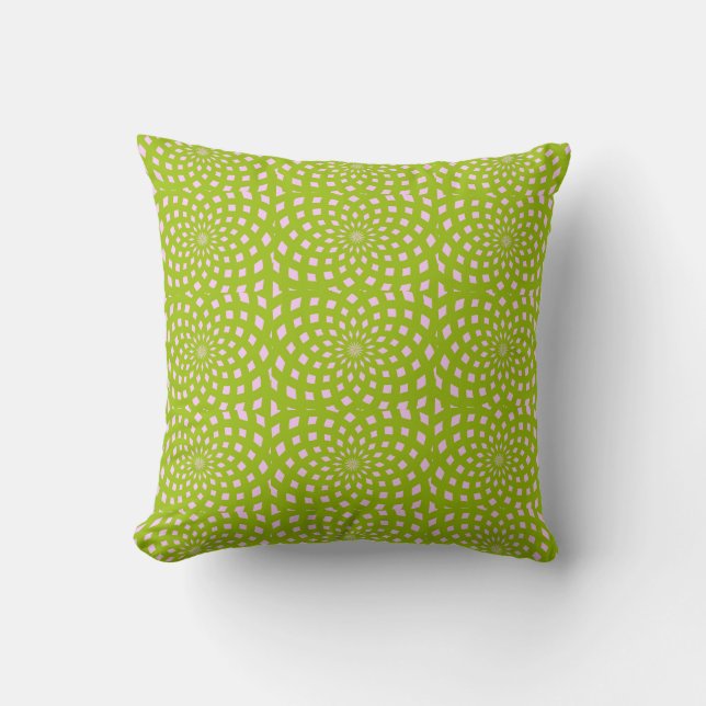 Cool Customisable Green Design Pillow (Front)