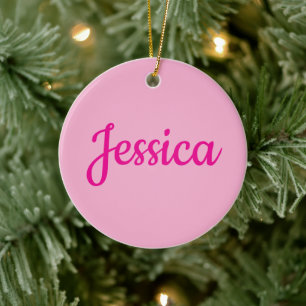 Cool Customisable Text Ceramic Tree Decoration