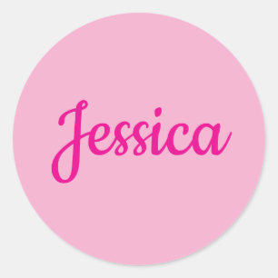 Cool Customisable Text Classic Round Sticker