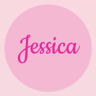 Cool Customisable Text Classic Round Sticker