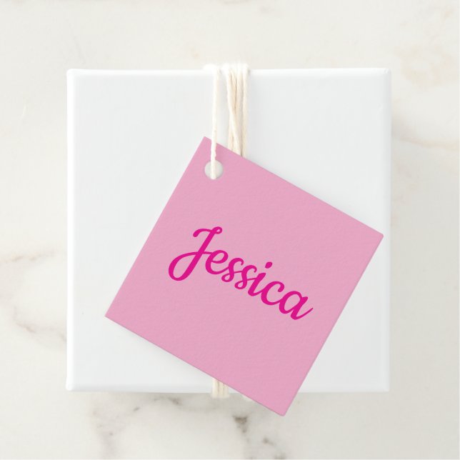 Cool Customisable Text Favour Tags (In Situ)