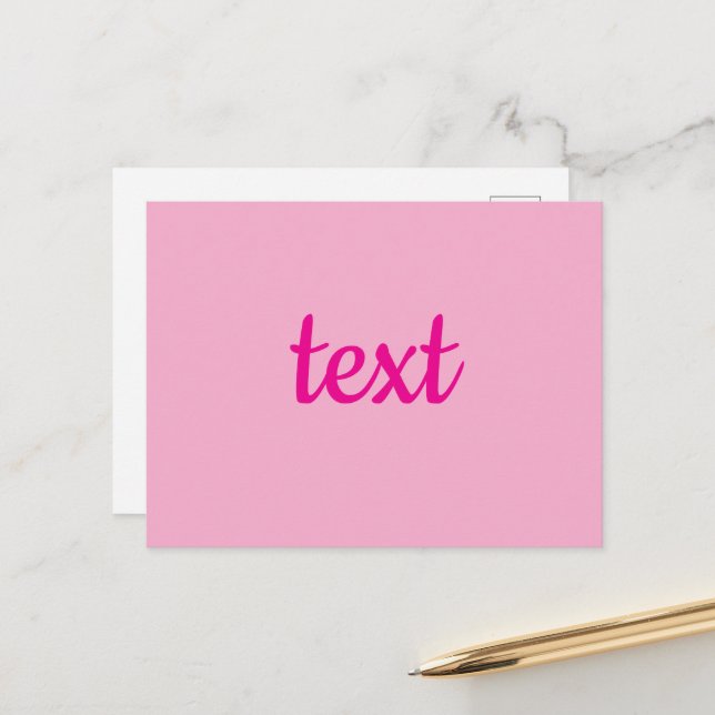 Cool Customisable Text Postcard (Front/Back In Situ)