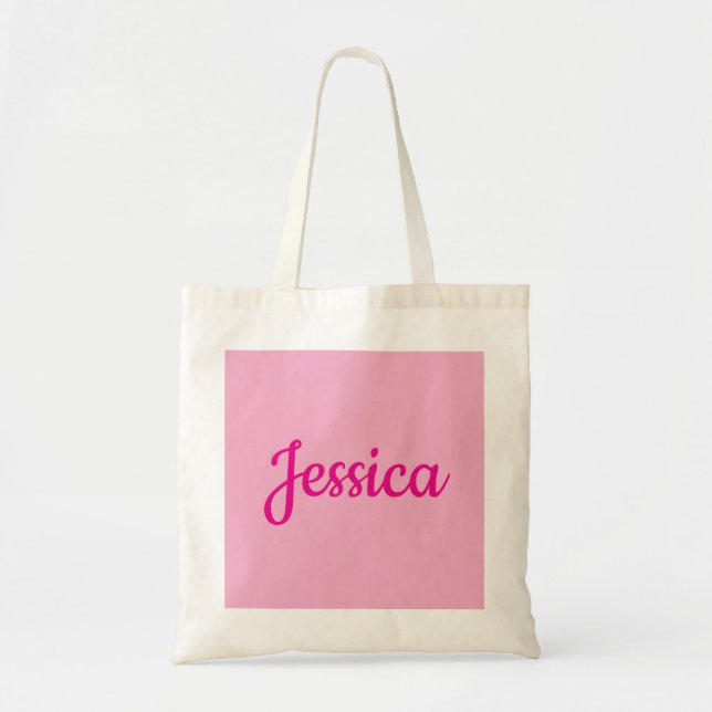 Cool Customisable Text Tote Bag (Front)