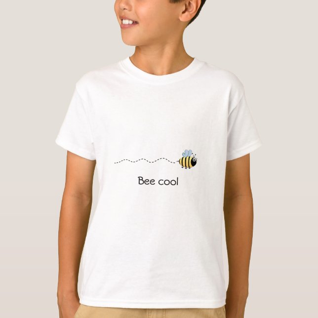 Cool cute bee cartoon kids shirt (Front)