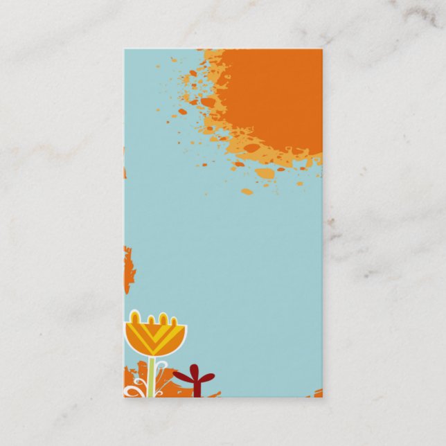 cool cute colourful business card template (Front)