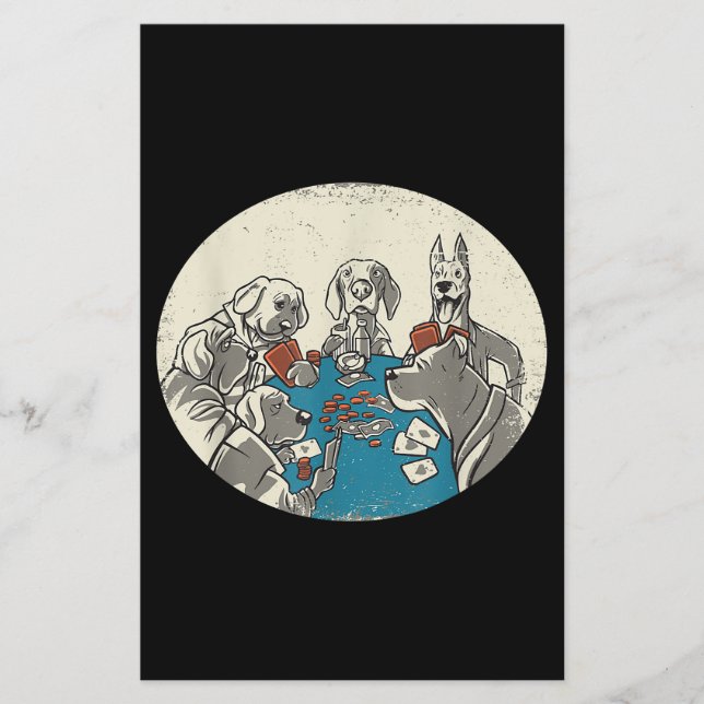 Cool Cute Dogs Playing Cards Poker Texas Holdem (Front)