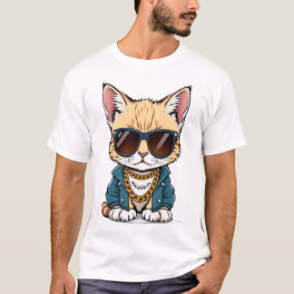 Cool, Cute, Kitten Doodle T-Shirt