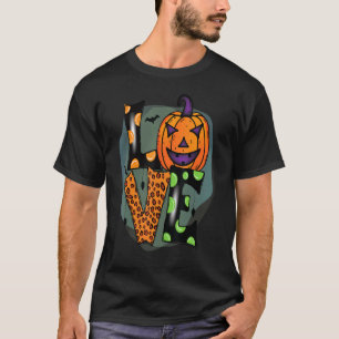 Cool Cute Love With Graphic With Bats Creepy Hallo T-Shirt