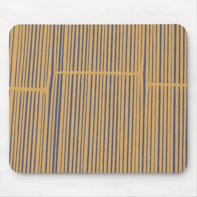 Cool Cute Modern Unique Striped Pattern Mouse Pad (Front)