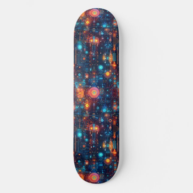 Cool Cyberpunk Anime Japanese Designed Skateboard (Front)