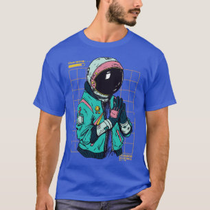 Cool Cyberpunk Astronaut Illustration T-Shirt