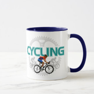Cool Cycling Design On Ringer Mug