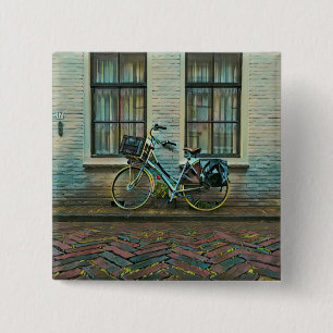 Cool cyclist gifts 15 cm square badge