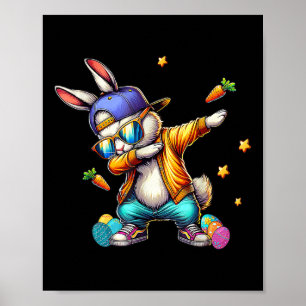 Cool Dab Bunny Easter Funny Kids Toddler Boys Mens Poster