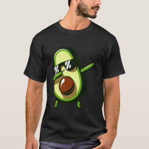 Cool Dabbing Avocado Funny Vegan Vegetarian Fruit  T-Shirt