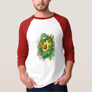Cool Dabbing Avocado Pure Drip Streetwear Graphic T-Shirt