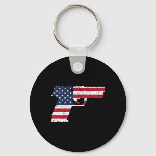 Cool Dabbing Boy 4th Of July American Flag Usa Boy Key Ring