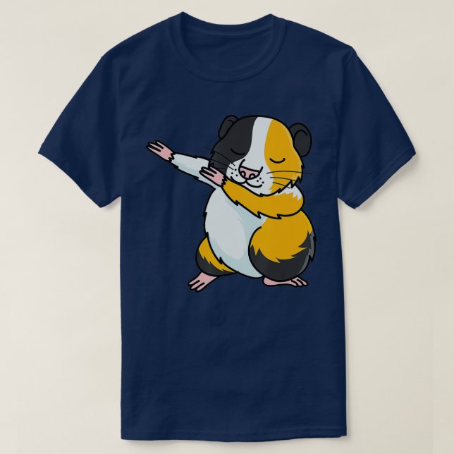 Cool Dabbing Guinea Pig Hiphop Dance Animal  T-Shirt (Design Front)