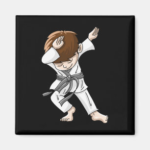 Cool Dabbing Karate Boy Funny Hip-hop Judo Dancing Magnet