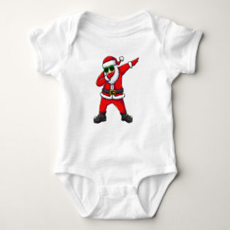 🎅 Cool Dabbing Santa with Sunglasses – Funny Merr Baby Bodysuit