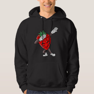 Cool Dabbing Strawberry Funny Love Dancer Sweet Fr Hoodie