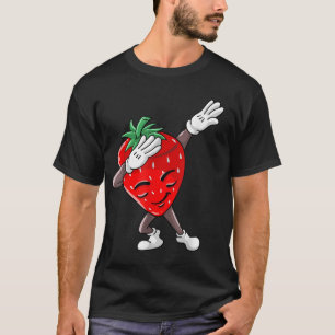 Cool Dabbing Strawberry Funny Love Dancer Sweet Fr T-Shirt