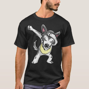 Cool Dabbing Wolf  Funny Hiphop Coyote Dog Dancing T-Shirt