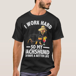Cool Dachshund Art For Men Women Wiener Dog Dachsh T-Shirt