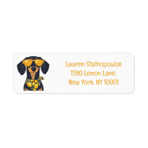 Cool Dachshund Dog Sunglasses Lemons
