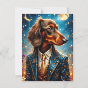 Cool Dachshund Postcard