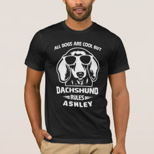 Cool Dachshund Rule Dog T-Shirt