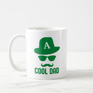 Cool Dad Best DAD Ever cool dad with Monogram Hat Coffee Mug
