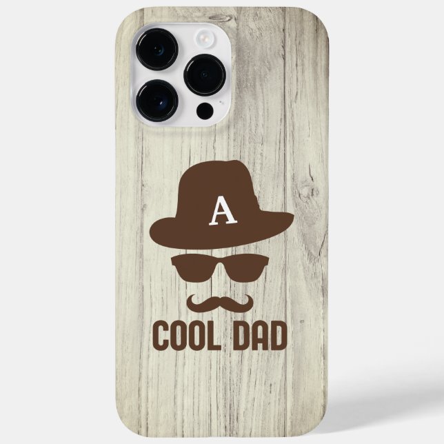 Cool Dad Best DAD Ever moustache dad Monogram Case-Mate iPhone Case (Back)