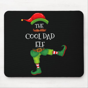 Cool Dad Elf Matching Family Group Christmas Party Mouse Pad