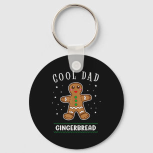 Cool Dad Gingerbread Man Cookie Family Christmas P Key Ring