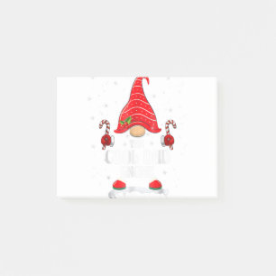 Cool Dad Gnome Buffalo Plaid Matching Family Chris Post-it Notes