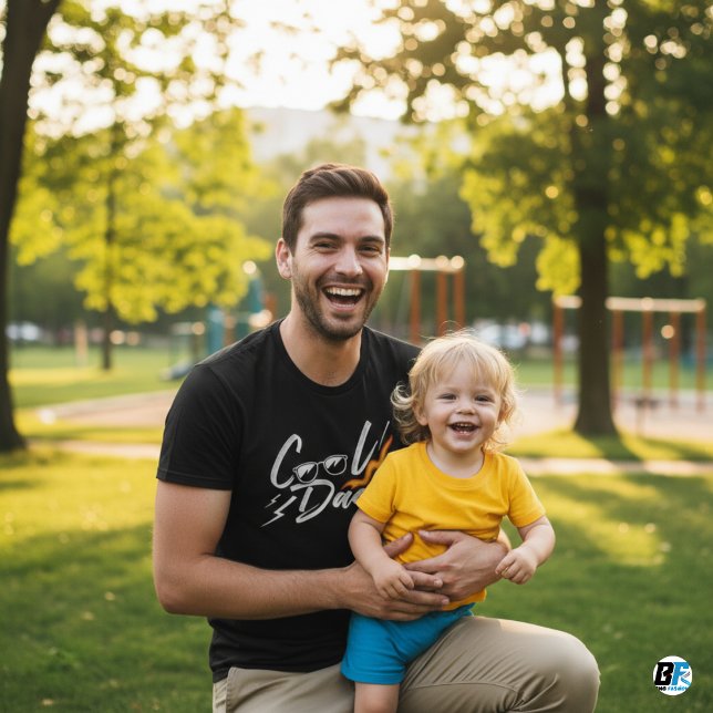 Cool Dad Minimal Vibrant Dad Lover T-Shirt (Creator Uploaded)