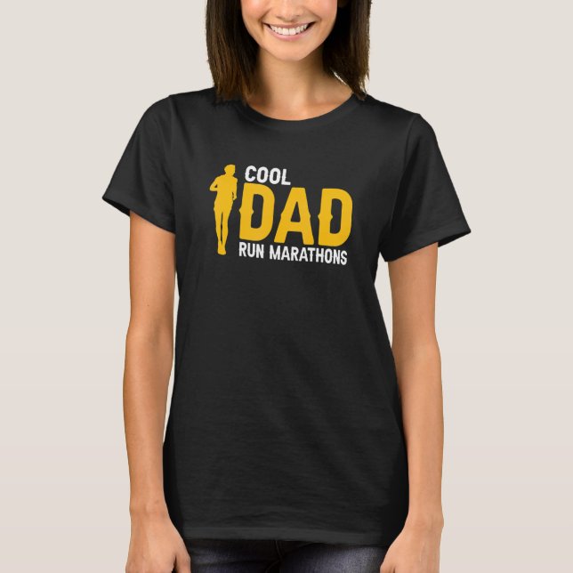 Cool DAD Run Marathons Awesome Runner For DADS Pre T-Shirt (Front)